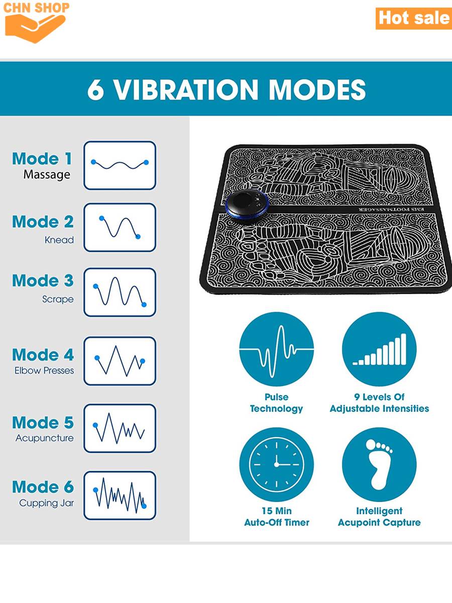 EMS Foot massager mat Acupuncture Massager Feet Relax - 图3
