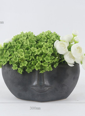 新中式永生苔藓仿真花摆件