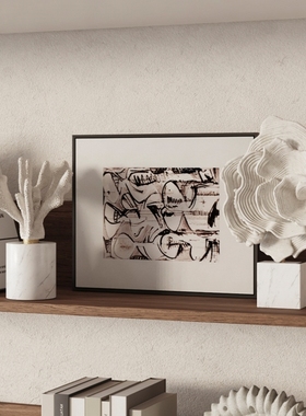 侘寂风中古海螺装饰品