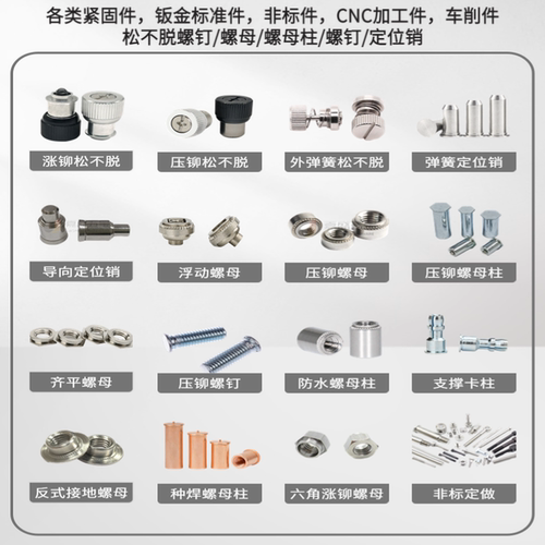 H59黄铜压铆螺母CLC-M3M4M5M6M8M10钣金花齿C3604铜螺母电池压板 - 图2