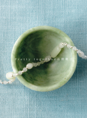 999纯银小葫芦天然和田玉石项链女秋拼接串珠复古叠戴高级老钱风