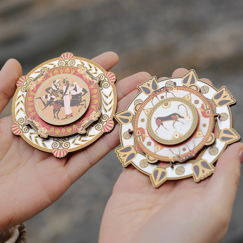 良渚博物院“古希腊的旅程”特展限定款文创:古希腊炫光冰箱贴