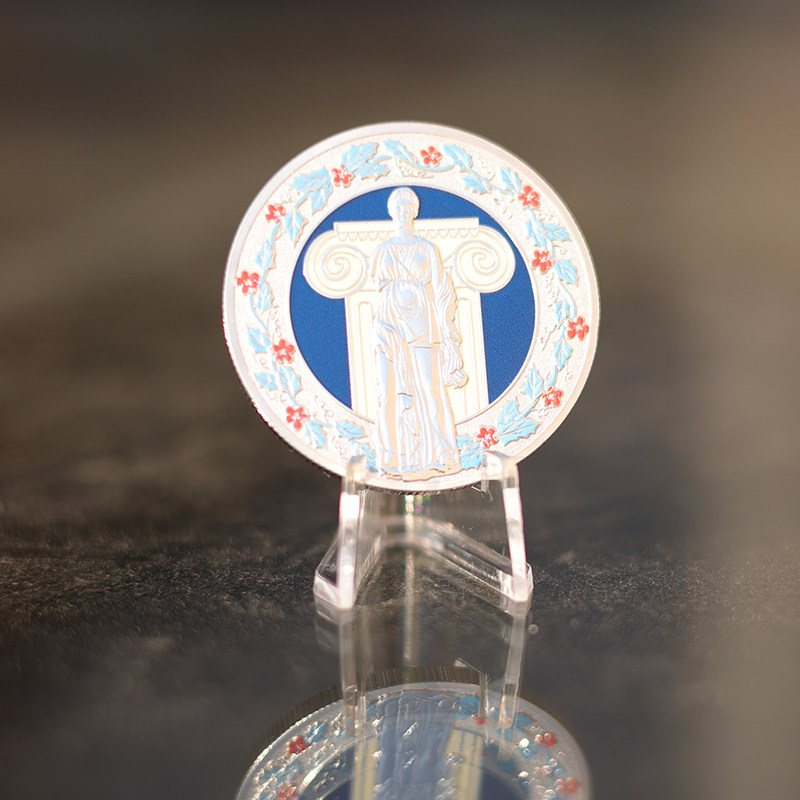 良渚博物院“古希腊的旅程”特展限定款文创:金属纪念章