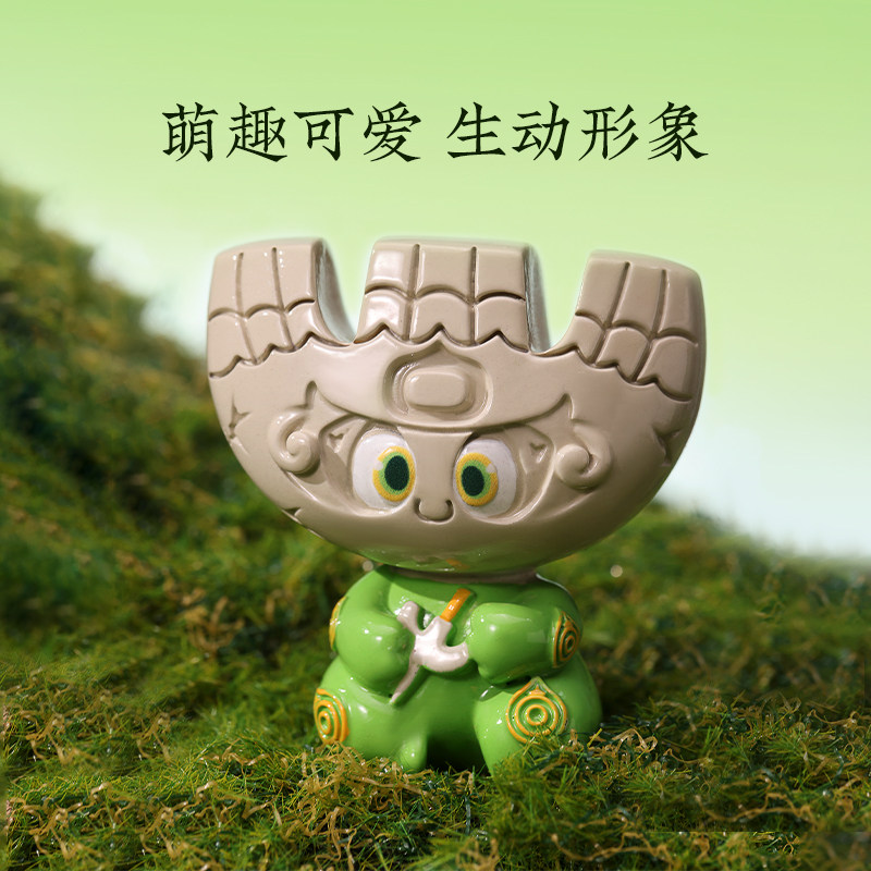 良渚博物院 玉器精灵盲盒可爱手办文创公仔摆件女友生日惊喜礼物