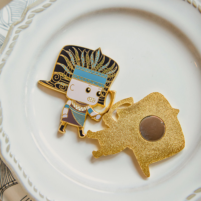 良渚博物院冰箱贴文创可爱金属磁贴中国风纪念品卡通儿童开学礼物