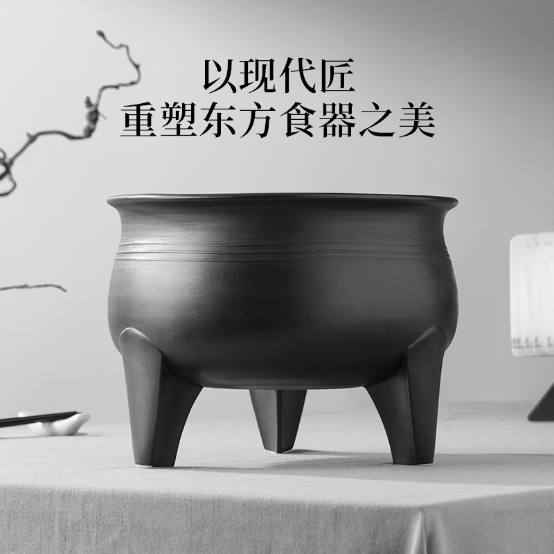 良渚博物院瓷质复刻黑陶摆件精美家用文创工艺品送领导送长辈礼物