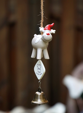可爱圣诞节日氛围麋鹿装饰挂件