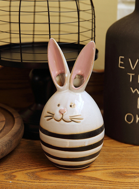 创意陶瓷罐桌面收纳实用装饰盘