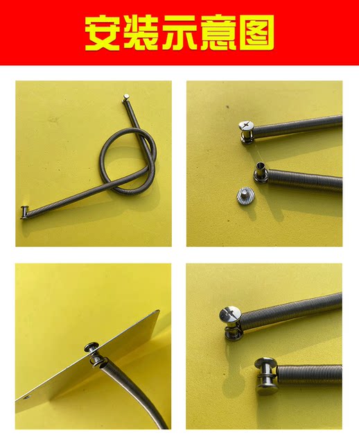 304 stainless steel pulling spring, spring hook, hook yellow pulling, hook spring, oven pulling spring, custom-made pulling spring