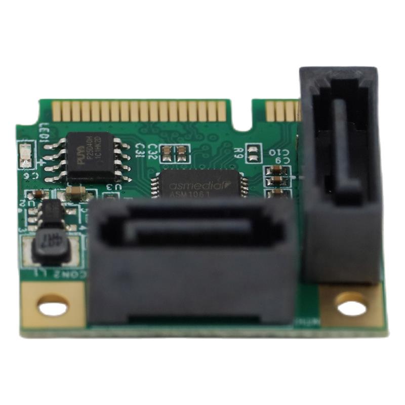 miniPCIE转SATA3扩展卡迷你pci-e转SATA3.0卡硬盘接口扩展卡SSD - 图2