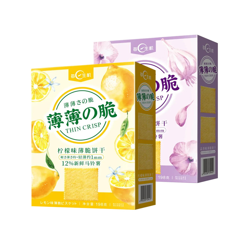 每日生机柠檬蒜香味薄脆饼干