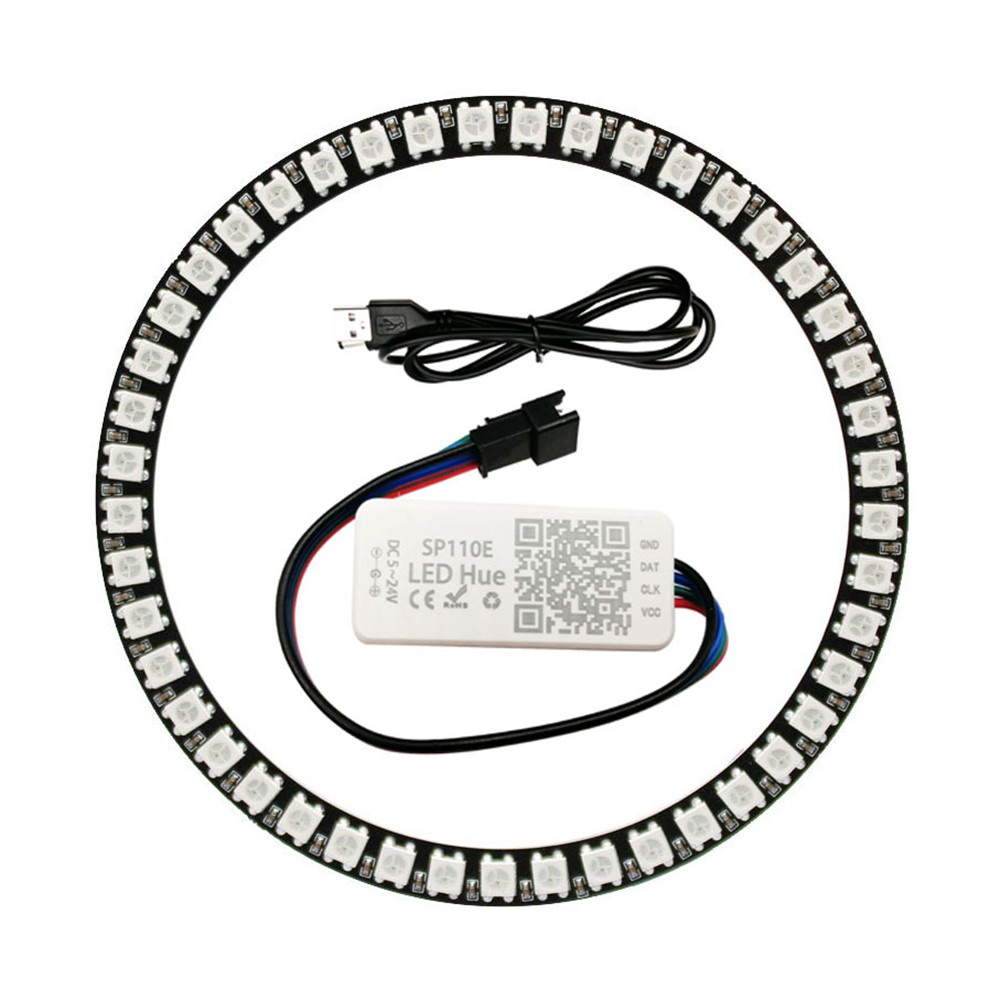 2812幻彩LED灯全彩圆环单点单控5050RGB内置IC驱动可编程灯5V USB - 图3