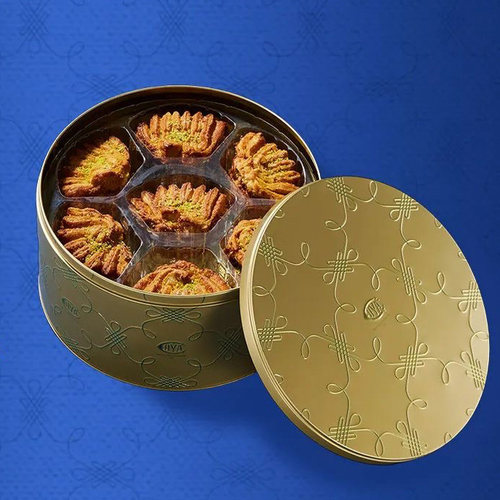 COVA皇牌扇子酥礼盒原味开心果下午茶点心聚会礼品42片450g - 图0