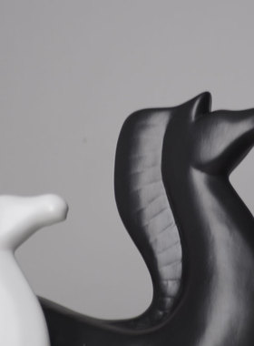 陶瓷祝福北欧客厅电视柜装饰品