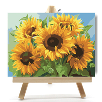 Horse Fairy Diy Digital Oil Painting Landscape Cartoon Character Handmade Oil Color color filling living room decoration Painted Sunflower