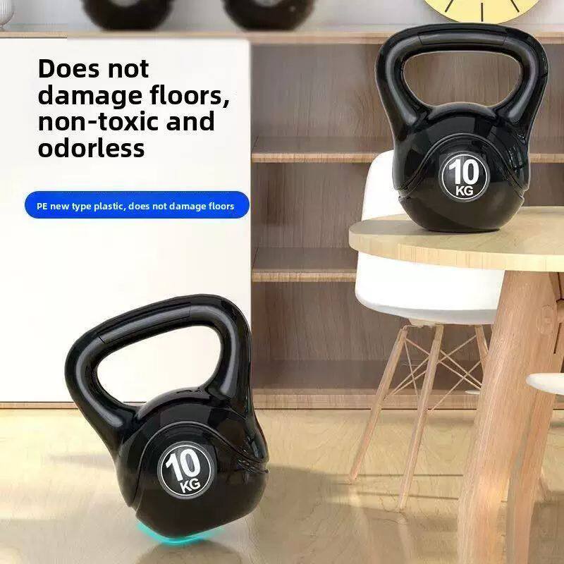 Women's squat shaping fitness kettlebell soft rubber home kettle dumbbell training arm lifting body strength training equipment