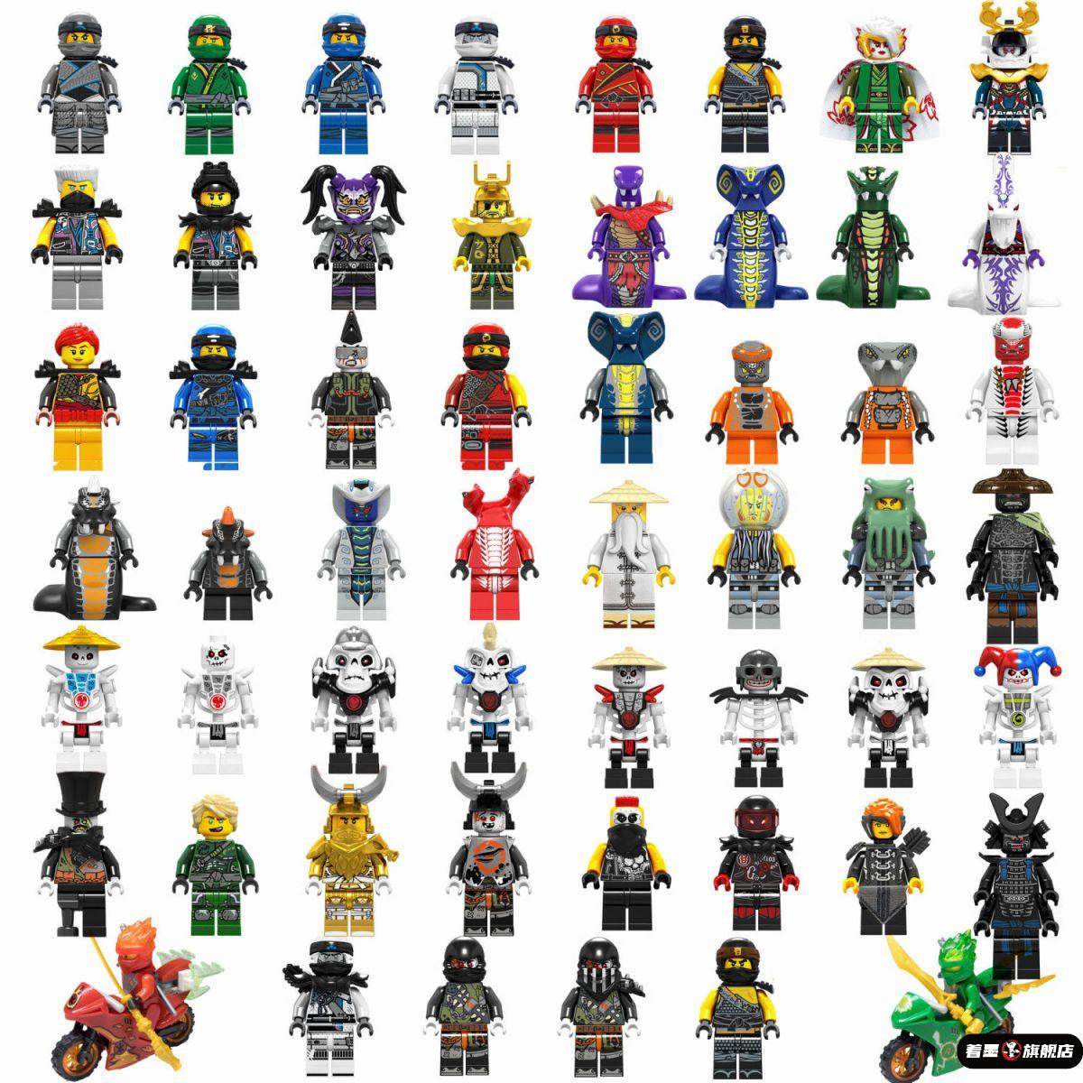 2025新款幻影忍者人仔机车兼容积木小人偶儿童益智玩具男孩礼物,淘宝优惠券,粉丝福利购,淘宝优惠卷