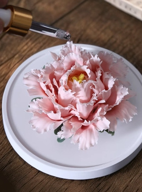 大号陶瓷牡丹花扩香器非遗手捏瓷花香薰摆件送领导客户老师伴手礼