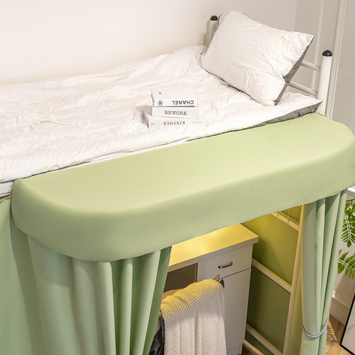 U型轨道宿舍桌帘顶单个 延伸学生外扩遮光下铺遮挡寝室上床下桌 - 图2