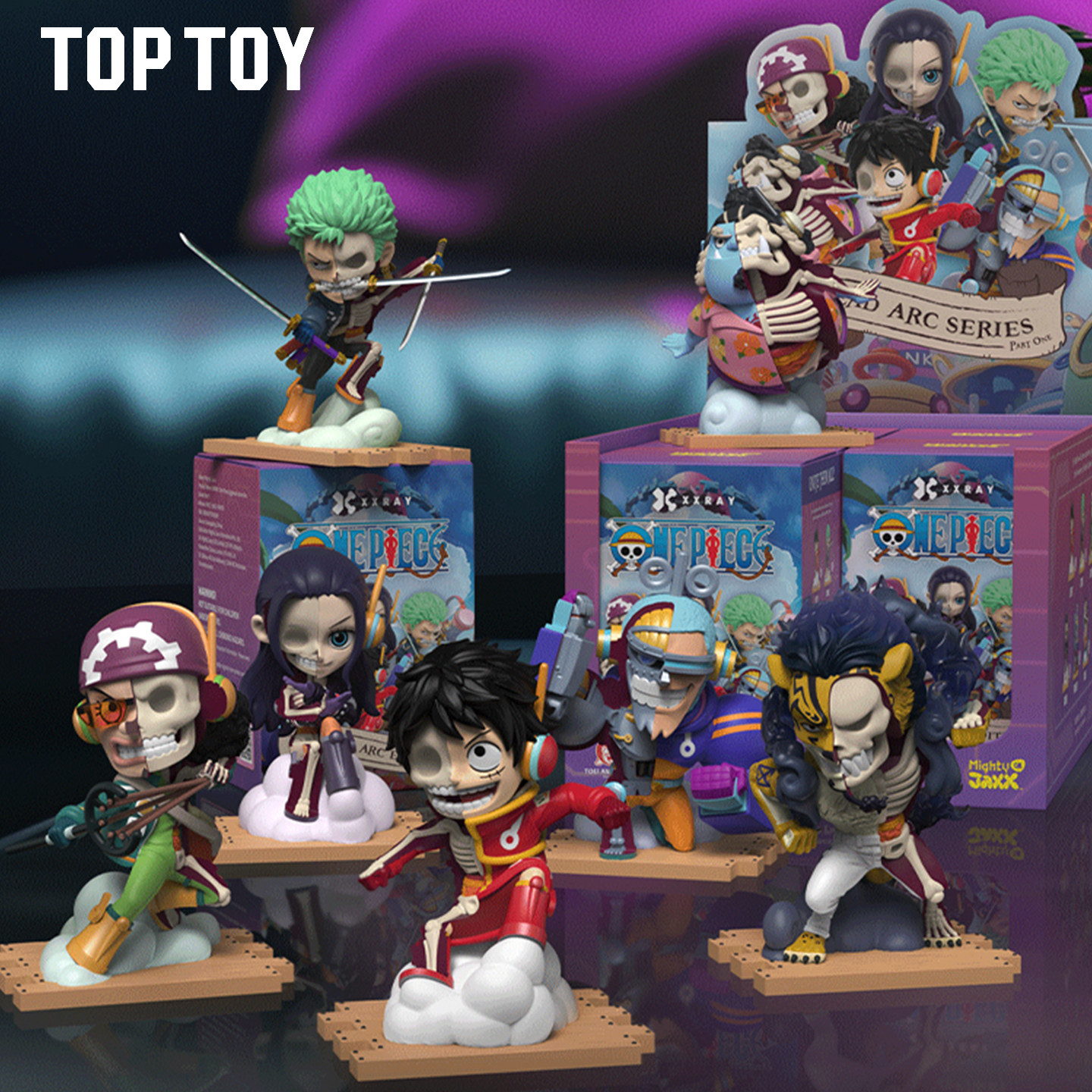 TOPTOY航海王 X Jason Freeny系列盲盒蛋头岛盲盒桌面摆件礼物,淘宝优惠券,粉丝福利购,淘宝优惠卷