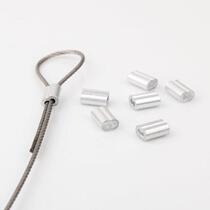 Tightrope rope fixed buttoning wire rope clamping rope clamping rope clamping ring clamping head aluminium buckle 1 5 buckle fitting aluminium cover double hole