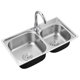 Kitchen thickened brushed vegetable sink stainless steel sink