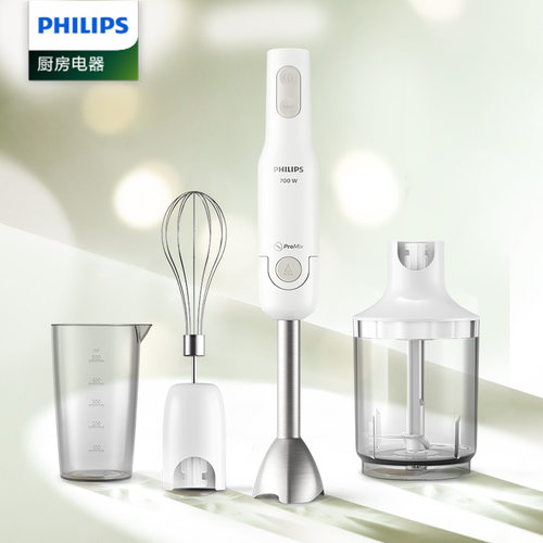 飞利浦料理棒手持打流食辅食机老人食物粉碎机搅拌HR2545 - 图0