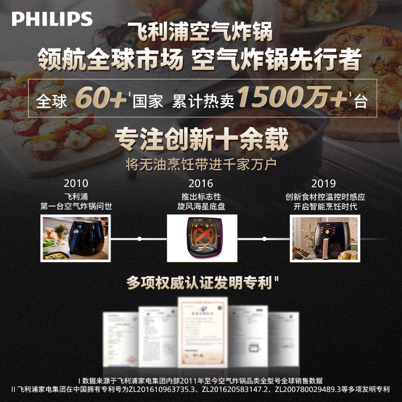 飞利浦可视家用2023新款空气炸锅 飞利浦电器空气炸锅
