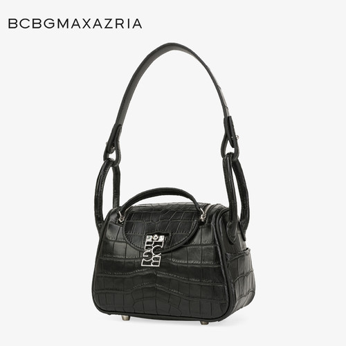 【总统夫人同款品牌】BCBGMAXAZRIA手工真皮女包进口鳄鱼皮Lindy - 图0