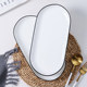 Large ceramic simple and light luxury steamed fish plate