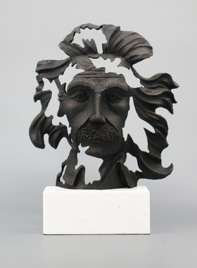 爱因斯坦头像工艺品立体人物雕塑