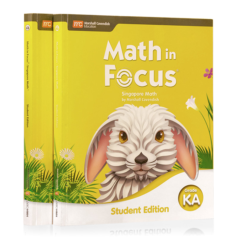 正版美版新加坡小学数学Math in Focus新版2020版KAKB1A1B2A2B3A3B4A4B5A5B6A6B7A7B8A8B美国小学初中六七年级数学教材原版教材-图0