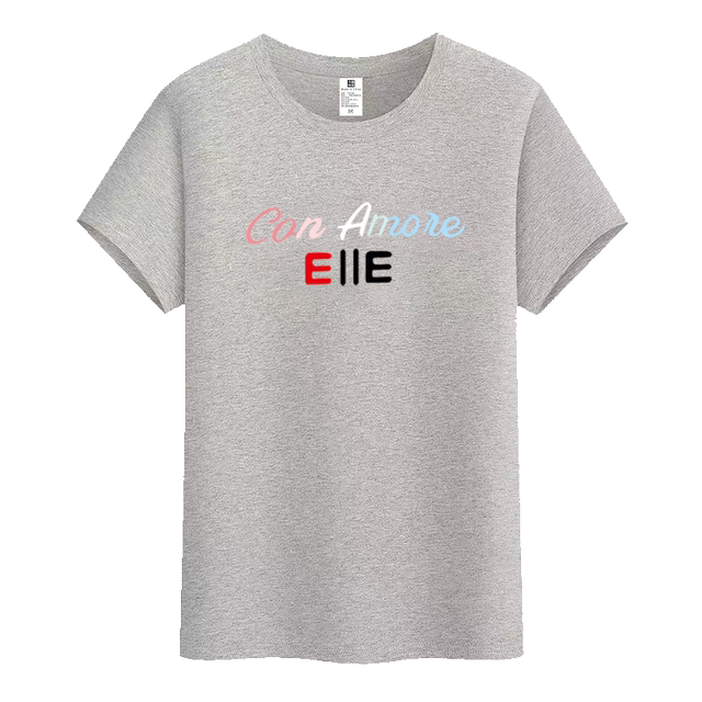 Summer fashion casual letter cotton T-shirt slimming