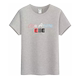 Summer fashion casual letter cotton T-shirt slimming