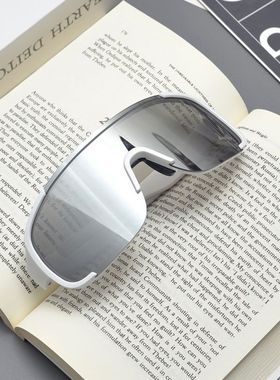 新款未来感方形连体墨镜男女潮户外骑行滑雪防风炫彩太阳眼镜