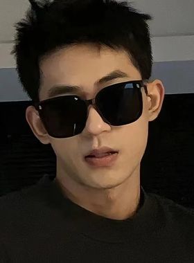 gm新款墨镜男士大框大脸显瘦痞帅偏光防紫外线太阳镜女潮近视眼镜