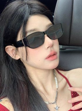欧美复古猫眼墨镜女Y2K网红个性曲面高级感街拍防紫外线太阳眼镜