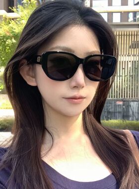 2026新款大框玳瑁墨镜女款高级感方圆脸显瘦防紫外线防晒太阳眼镜