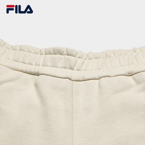 FILA 斐乐官方女士针织长裤2025冬季新款时尚休闲加绒宽松直筒裤 - 图1