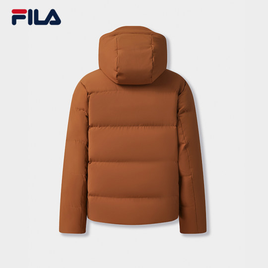 FILA official men's down jacket 2025 winter new fashion casual comfortable warm hooded jacket