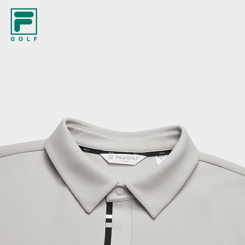 FILA 斐乐官方男子针织长袖POLO衫2025冬新款高尔夫运动防晒上衣,淘宝优惠券,粉丝福利购,淘宝优惠卷