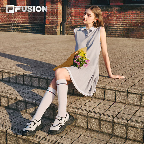 FILA FUSION斐乐玛丽珍女鞋休闲鞋运动凉鞋魔术贴沙滩鞋官方 - 图3