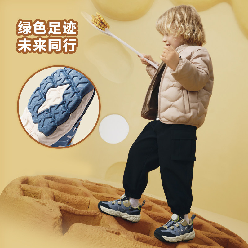 FILA斐乐儿童童鞋运动鞋子2025年冬季新款男女小童篮球鞋松饼,淘宝优惠券,粉丝福利购,淘宝优惠卷