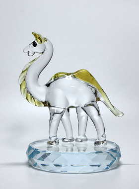 水晶玻璃工艺品创意装饰水晶骆驼摆件