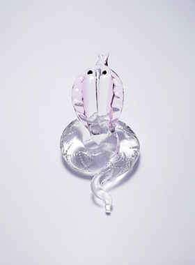 眼镜蛇水晶玻璃创意车载