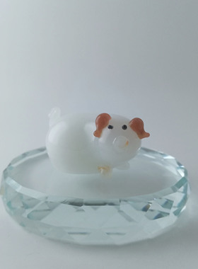 可爱生日礼物水晶玻璃创意摆件