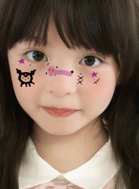 万圣节妆容纹身贴脸贴定制定做