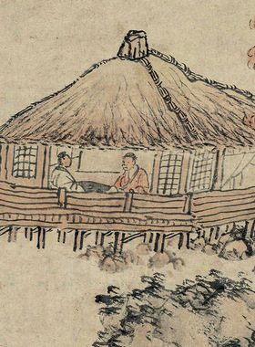 清蓝瑛仿黄鹤山樵山水纸本山水