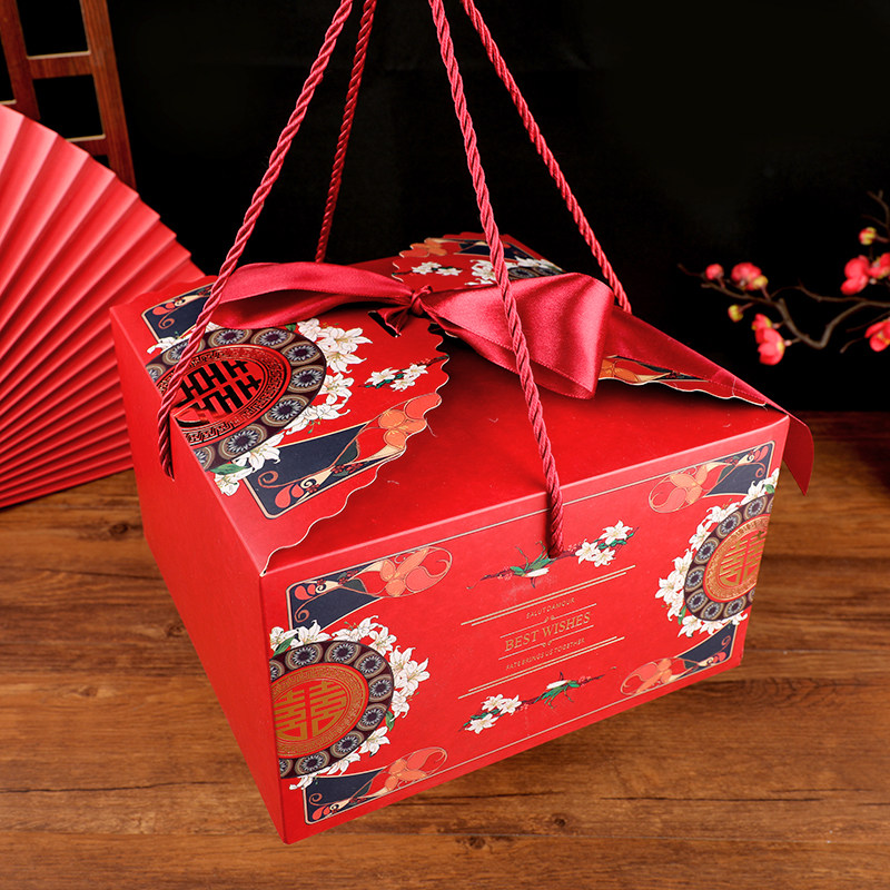 国潮风结婚回礼喜糖盒伴手礼礼品包装空盒子 ins风火烈鸟包装礼袋,淘宝优惠券,粉丝福利购,淘宝优惠卷