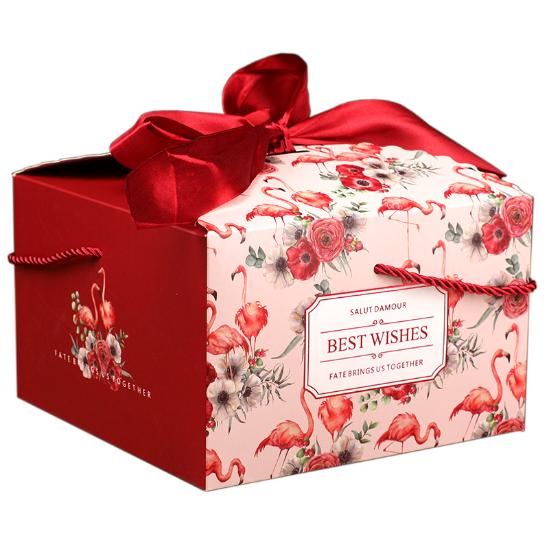 国潮风结婚回礼喜糖盒伴手礼礼品包装空盒子 ins风火烈鸟包装礼袋,淘宝优惠券,粉丝福利购,淘宝优惠卷